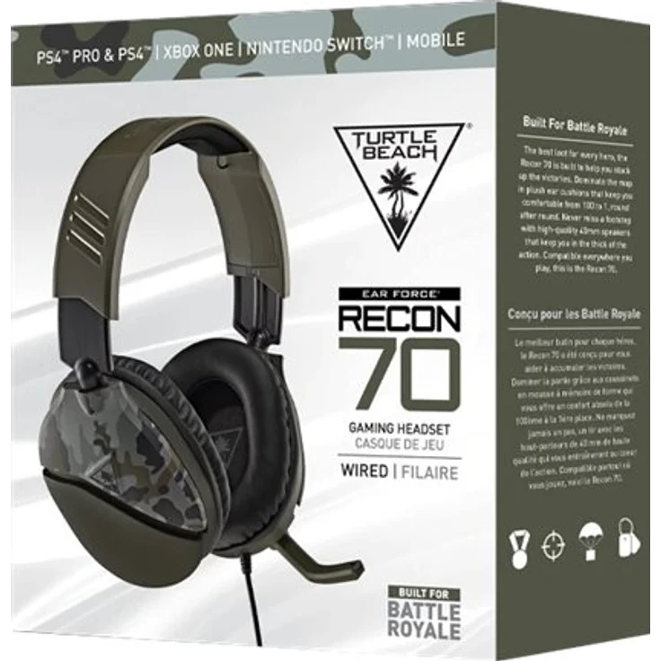 Turtle Beach Recon 70 Camo - grün Gaming Headset - Xbox One, Xbox Series S-X, PS4, PS5, Nintendo Switch und PC – Bild 5