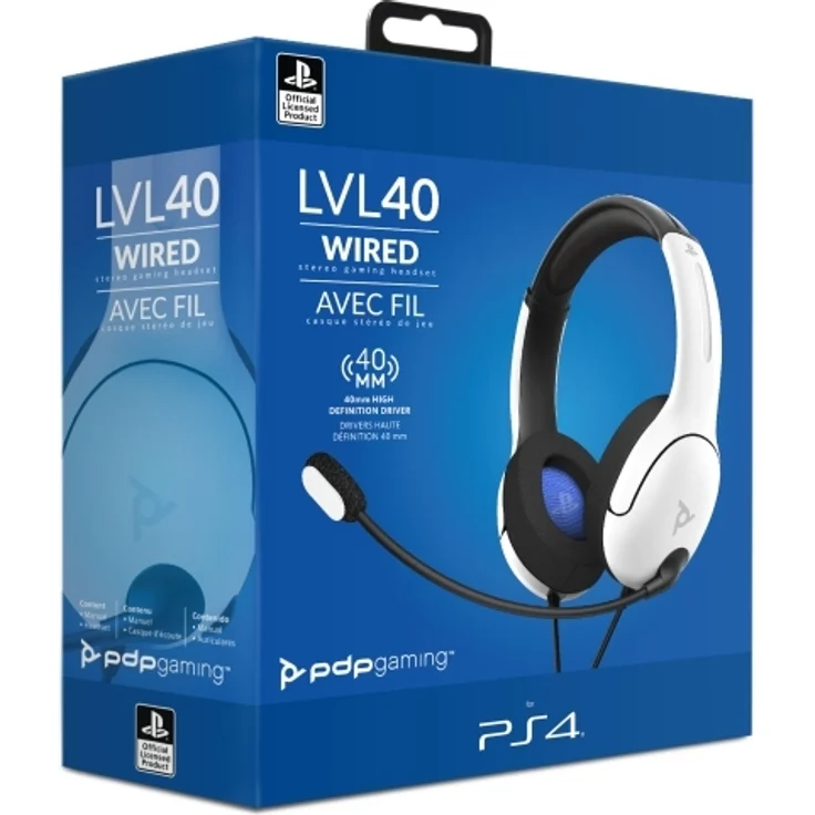 PDP Headset Stereo LVL40 weiss für Playstation 4 und 5 – Bild 3