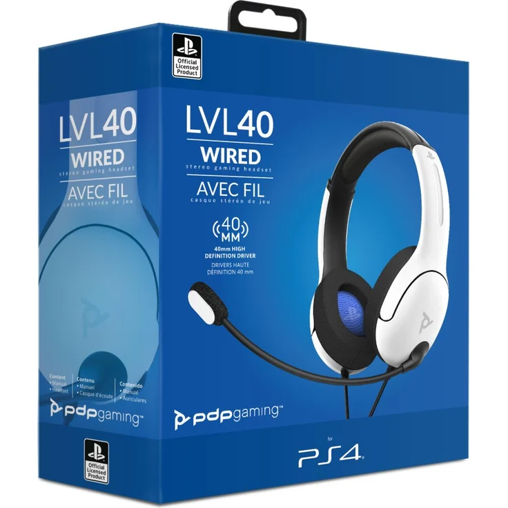 PDP Headset Stereo LVL40 weiss für Playstation 4 und 5 – Bild 5