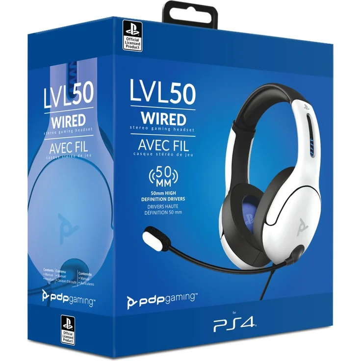 PDP Headset LVL50 Gaming weiss für Playstation 4 – Bild 7