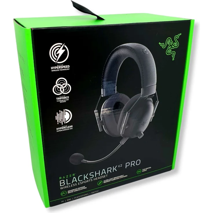 Razer BlackShark V2 Pro - Wireless Premium Esports Gaming Headset (Kabellose Kopfhörer mit 50mm-Treiber, Rauschunterdrückung für PC, Mac, PS4, Xbox One & Switch) – Bild 3