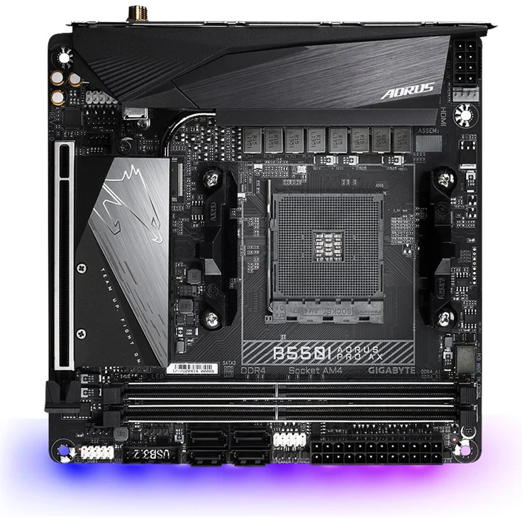 Gigabyte B550I AORUS PRO AX - Mini-ITX, AMD B550, Sockel AM4, Dual-channel DDR4-SDRAM (GA-B550I-AORUS PRO AX) – Bild 2