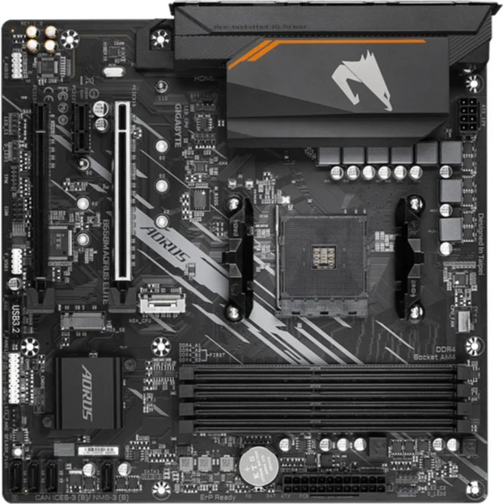 Gigabyte B550M AORUS ELITE - micro ATX, AMD B550, Sockel AM4, Dual-channel DDR4-SDRAM (GA-B550M-AOURUS ELITE) – Bild 2