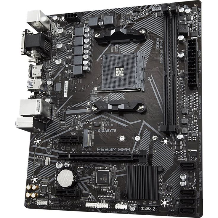 Gigabyte A520M S2H - micro ATX, AMD A520, Sockel AM4, Dual-channel DDR4-SDRAM (A520M S2H) – Bild 3