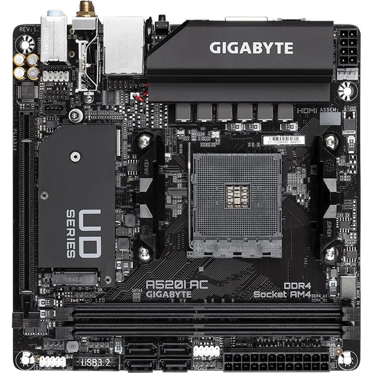 Gigabyte A520I AC - Mini-ITX, AMD A520, Sockel AM4, Dual-channel DDR4-SDRAM (A520I AC) – Bild 2