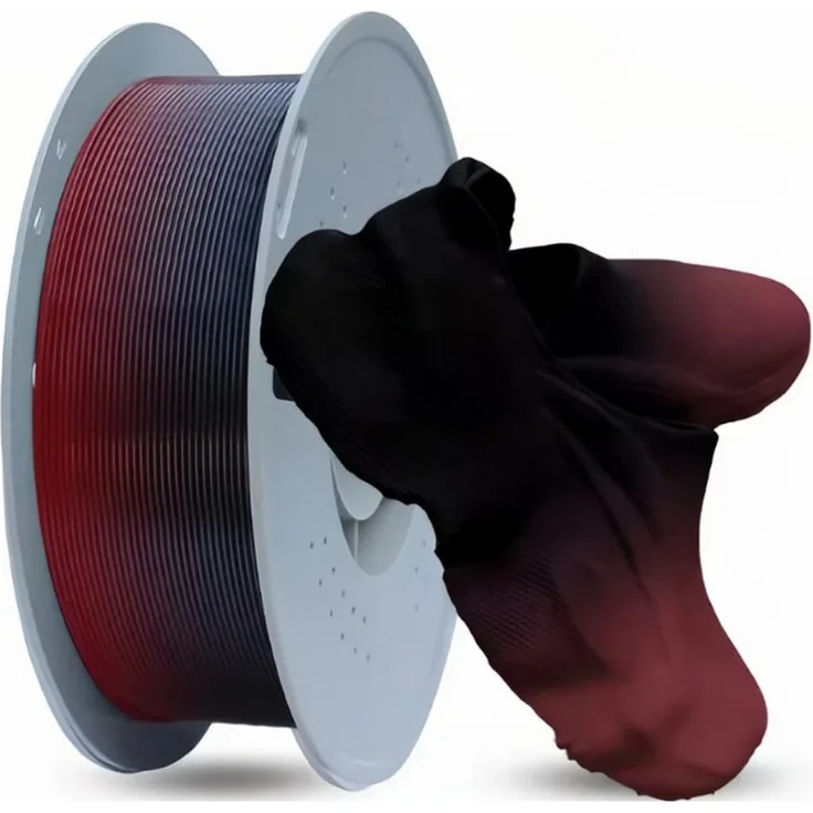 KINGROON TPU Filament 1,75mm 1KG mit Farbverlauf, extrem flexibel und hochelastisch, ideal für Handyhüllen, Einlegesohlen & Armbänder
