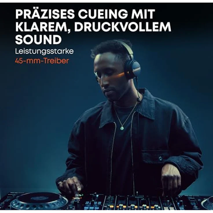 beyerdynamic DJ 300 PRO X, Professioneller 2-in-1 DJ-Kopfhörer mit On-/Over-Ear-Wechsel, modular, klappbar, 45-mm-Treiber – Bild 5