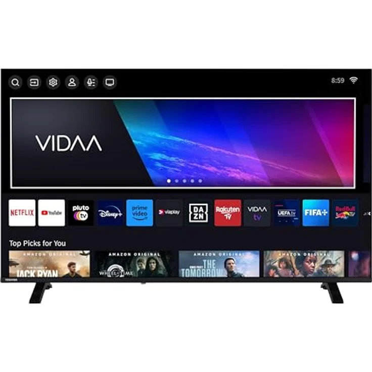 Toshiba 50UV1563DDW, 50 Zoll 4K UHD Smart TV mit Dolby Vision HDR, Triple-Tuner (DVB-C/S2/T2) und VIDAA Streaming Apps – Bild 2