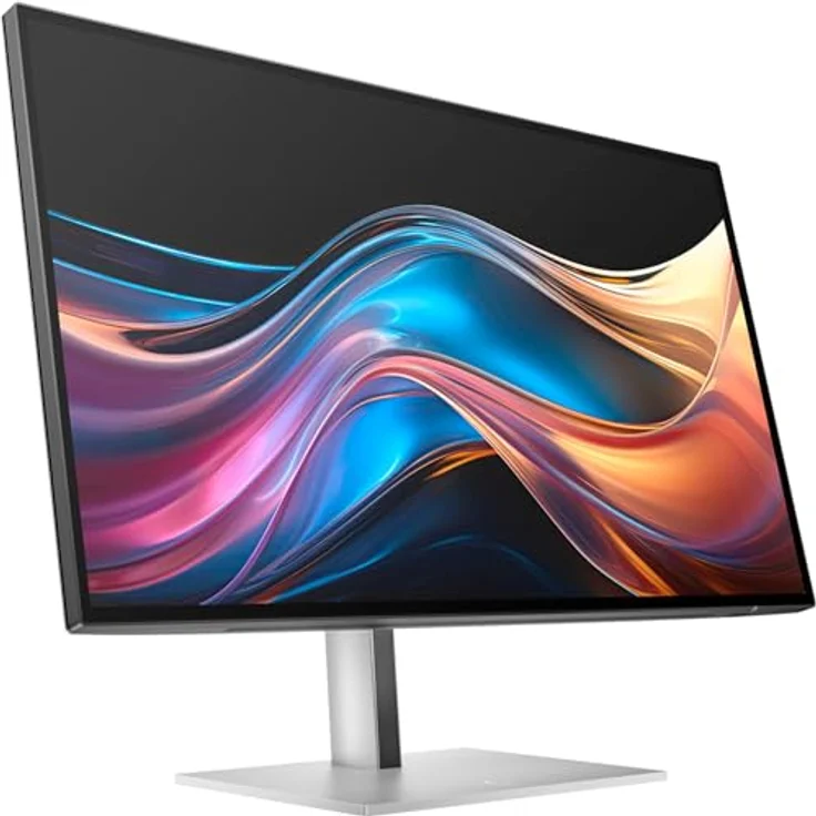 HP 727pq Series 7 Pro 27" LED-Monitor - QHD 2560x1440 @ 120 Hz - IPS Black - DisplayHDR 400 - HDMI, DisplayPort - Schwarz, Silber – Bild 2
