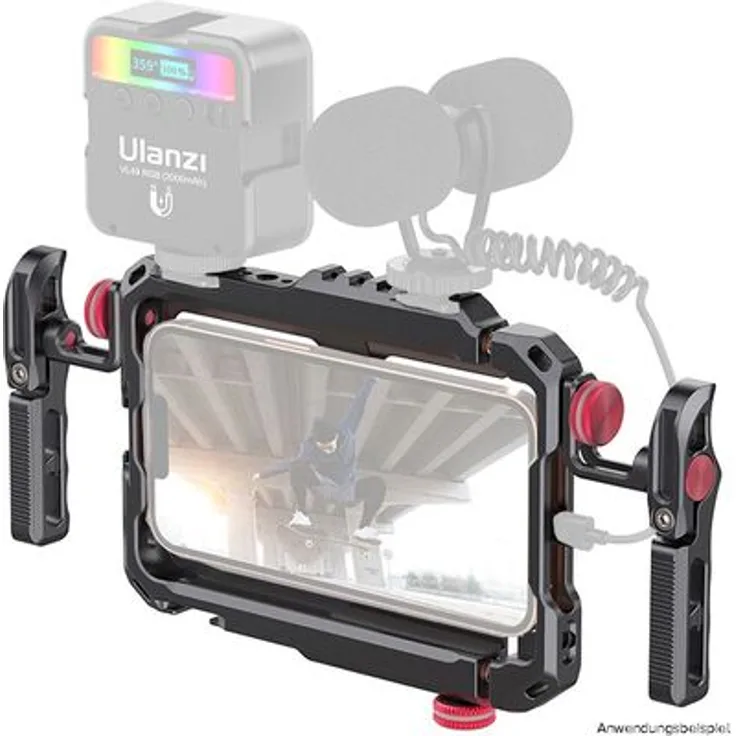 Ulanzi Käfig für iPhone X, 11, 12, 13, robustes Fotostudio-Equipment für professionelles Filmen und Fotografieren