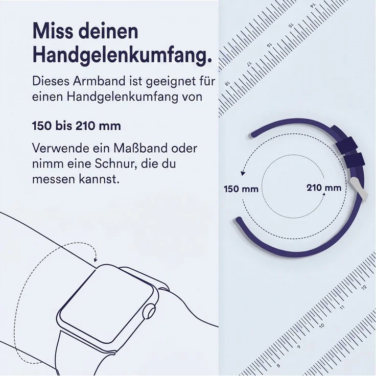 imoshion Nylonarmband für Smartwatch, universeller 20 mm Anschluss, atmungsaktiv und verstellbar, Rosa
