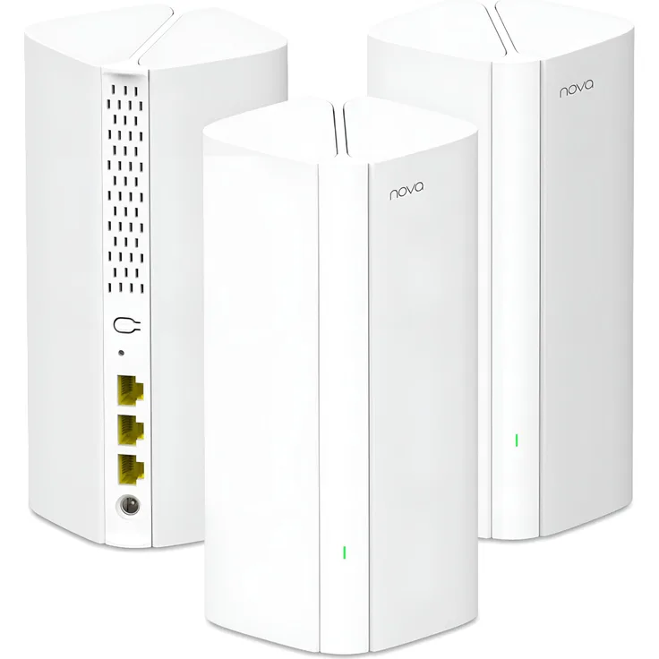 Tenda EX12 Wi-Fi 6 Mesh System AX3000, Dual-Band Weiß, 3 Stück für bis zu 650 qm Abdeckung