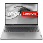 Lenovo Yoga 7i Convertible Laptop | 16" 2.5K Touch Display | Intel Core i5-1240P | 16GB RAM | 512GB SSD | Intel Iris Xe Grafik | Windows 11 Home | grau | 3 Monate Premium Care | Stift