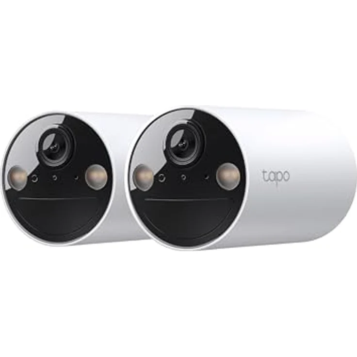 Tapo C410 Überwachungskamera Aussen Akku 2 Pack, 2K Auflösung, Farbnachtsicht, MicroSD-Speicher, 6400-mAh Nicht entfernbarer Akku, Zwei-Wege-Audio, Personenerkennung, AlexaAssistant, 2,4GHz – Bild 1