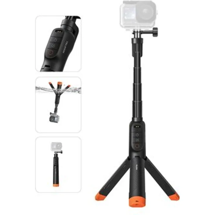 Telesin Drijvend Tripod mit Fernbedienung für DJI Osmo Action 6/5, wasserdicht und stabil, ideal für Wassersportaktivitäten