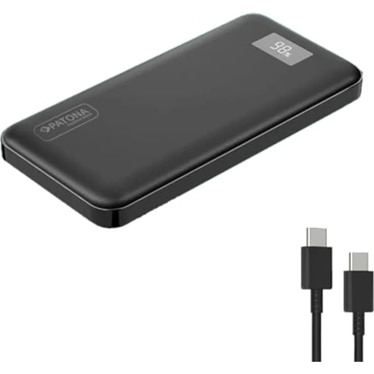Patona Premium Powerbank Stark 3.0 PD20W 10.000mAh - Leistungsstarkes, Kompaktes Ladegerät für Smartphones, Kameras, Kopfhörer und mehr, in modernem Design – Bild 1