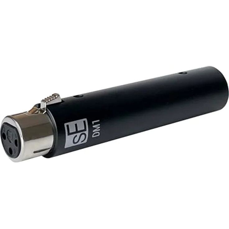 SE Electronics DM1 Dynamite 1-Kanal Aktiver Inline-Vorverstärker, Schwarz, +28 dB Verstärkung, für passive dynamische und Bandmikrofone – Bild 3