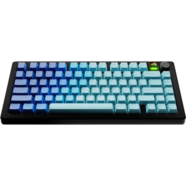 Glorious GPBT Gradient Keycaps, ANSI Layout (US), PBT, Dye-Sub - Ocean - Keycap-Komplettset United States Layout in Ozeanblau – Bild 2