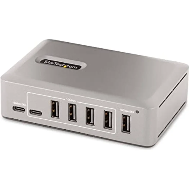 StarTech.com 10-Port USB-C Hub - 8X USB-A/2x USB-C - USB C Verteiler mit 65 W Netzteil - USB 3.1/3.2 Gen 2 10 Gbit/s - Adapter USB C auf USB A - USB Typ C Splitter mit 2X BC 1.2 (10G8A2CS-USB-C-HUB) – Bild 1