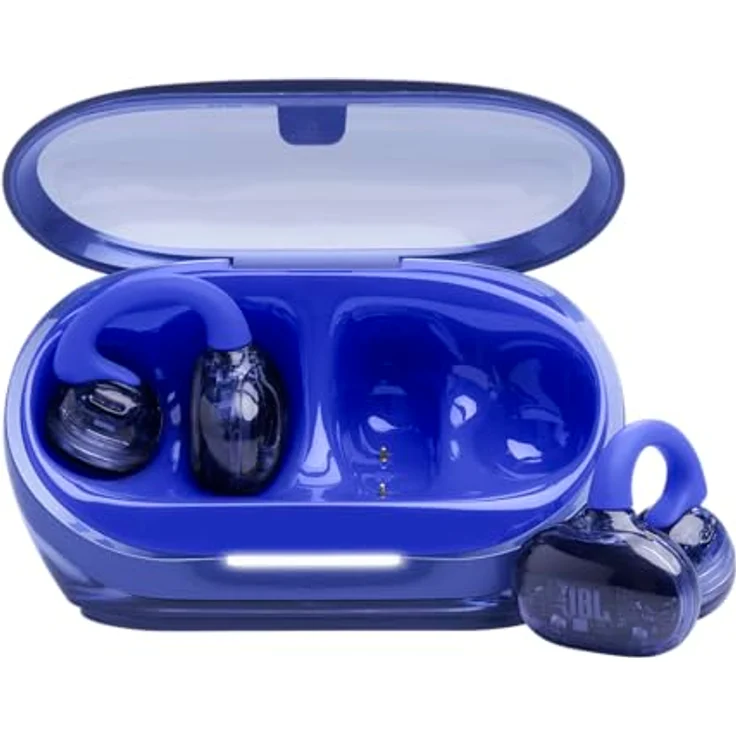 JBL Soundgear Clips, True Wireless Open-Ear-Kopfhörer mit SonicArc Design, 32 Stunden Spielzeit, 4 Beamforming-Mikrofone, IP54 wasser- und staubgeschützt, Ghost Blue – Bild 1