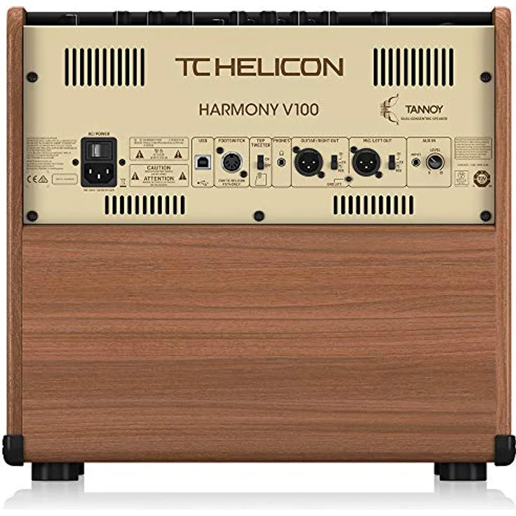 TC-Helicon Harmony V100, Akustikgitarren Verstärker mit 100 Watt Leistung, zweikanalig und Effektsektion – Bild 4