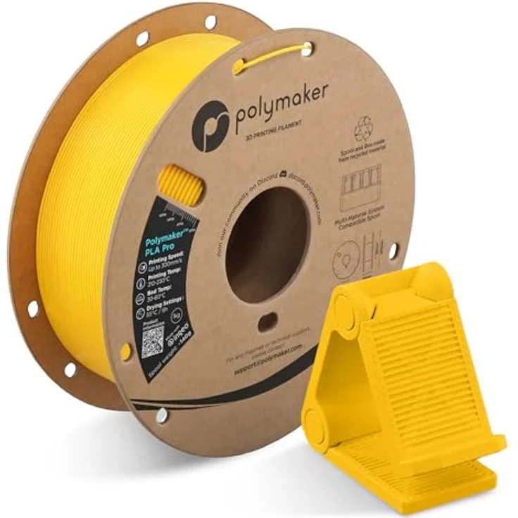 Polymaker PLA PRO HS TOUGH 1,75mm Gelb, 3D Filament, 1000 g – Bild 1