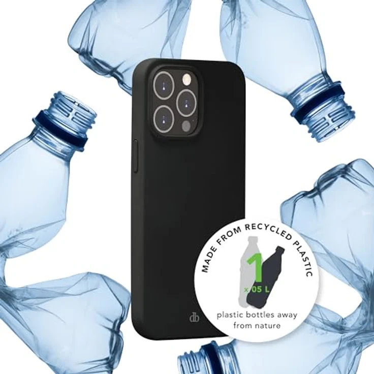 dbramante1928 Monaco MagSafe iPhone 15 Pro Max, Handyhülle aus recyceltem Kunststoff, MagSafe-kompatibel, schwarz – Bild 4