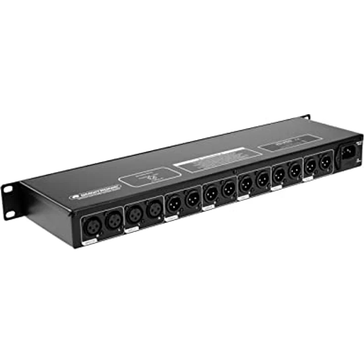 Omnitronic ZD-250B Zonen-Verteiler, Mischpult für Studio- und Livemixer, Schwarz - präzise Signalverteilung, kompakte Bauweise, robuste Konstruktion – Bild 3