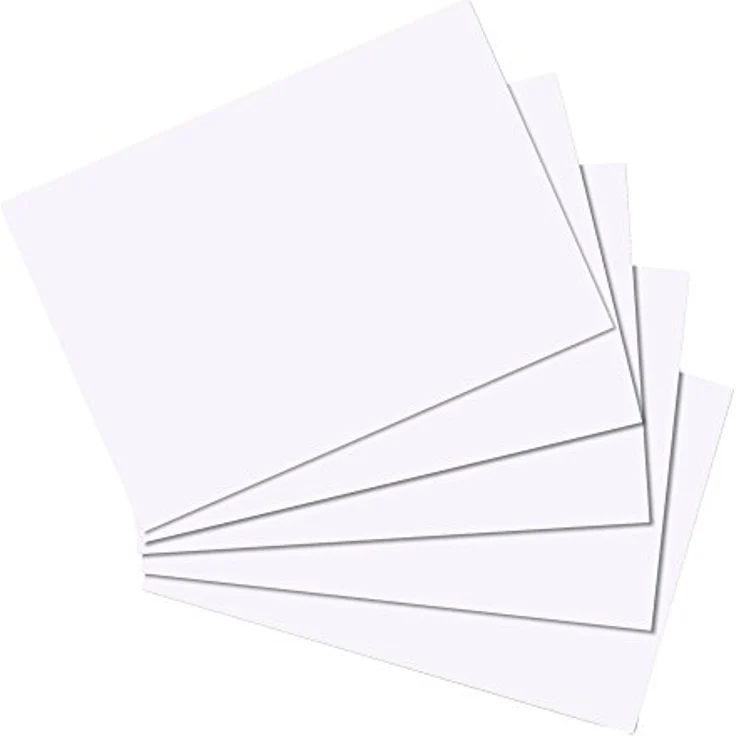 Karteikarten A5 Herlitz 10621308 blanko weiß – Bild 1