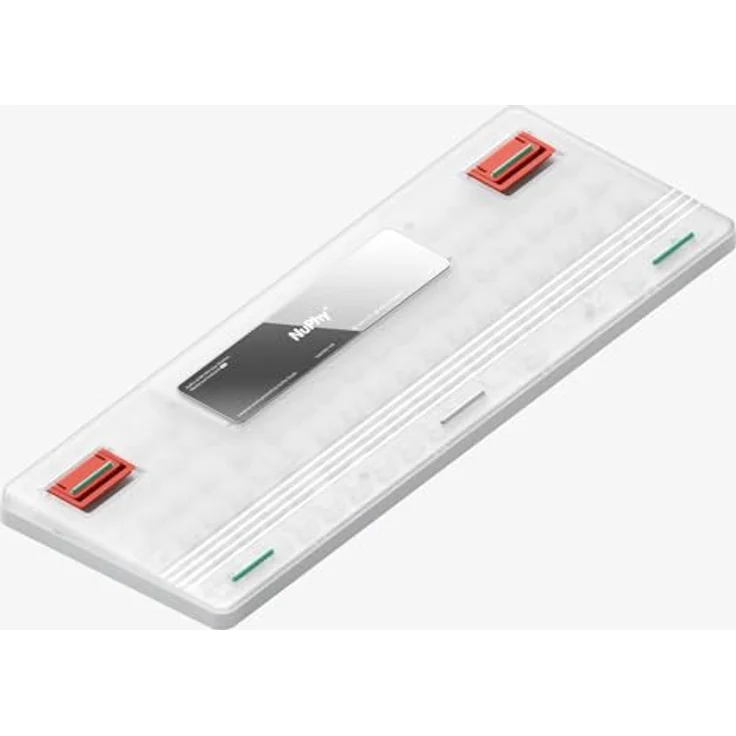 nuphy Air96 V2 Mechanische Tastatur Kabellos mit niedrigem Profil,100 Tasten RGB Hot-Swap Tastatur unterstützt 2.4GHz Wireless/Bluetooth/USB-C für PC/Laptop/Windows/Mac-White Gateron Red Switch – Bild 2