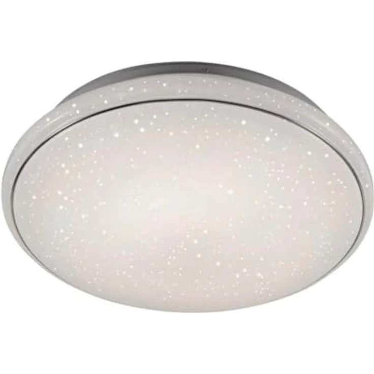 Paul Neuhaus LED Deckenleuchte LeuchtenDirekt 14366-16 Jupiter 40W Fernbedienung Dimmbar Ø 60cm in Weiß mit Sternenhimmeloptik – Bild 1