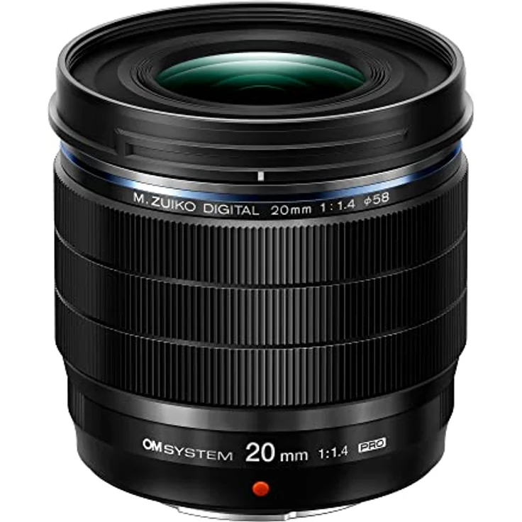 OM SYSTEM M.ZUIKO DIGITAL ED 20mm F1.4 PRO, Standardobjektiv für den professionellen Einsatz, geeignet für alle MFT-Kameras (Olympus OM-D und Pen Kameras, Panasonic G-Series), schwarz – Bild 1