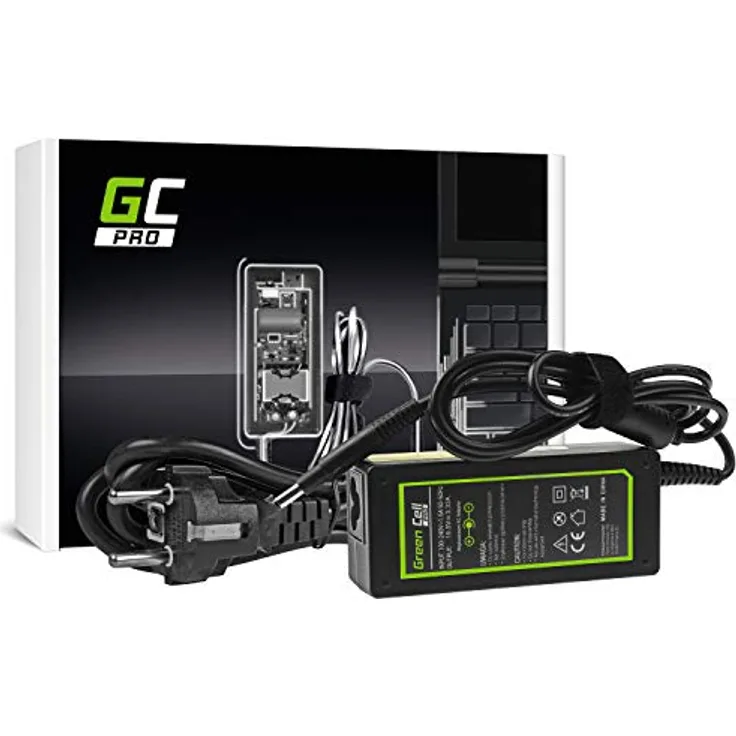 GC PRO 19.5V 3.33A 65W Laptop Ladegerät für HP Envy 4 4-1101SG 6 6-1110SG, HP Envy Spectre 14-3000EG XT 13-2100EG, HP Pavilion 15-B035EG 15-B153SG Chromebook 14-C070SG Netzteil inkl. Stromkabel