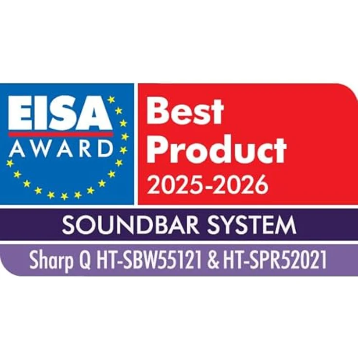Sharp HT-SPR52021(SL) Kabellose hintere Surround-Lautsprecher, 200W Leistung, Dolby Atmos® / DTS:X® kompatibel, silber – Bild 10