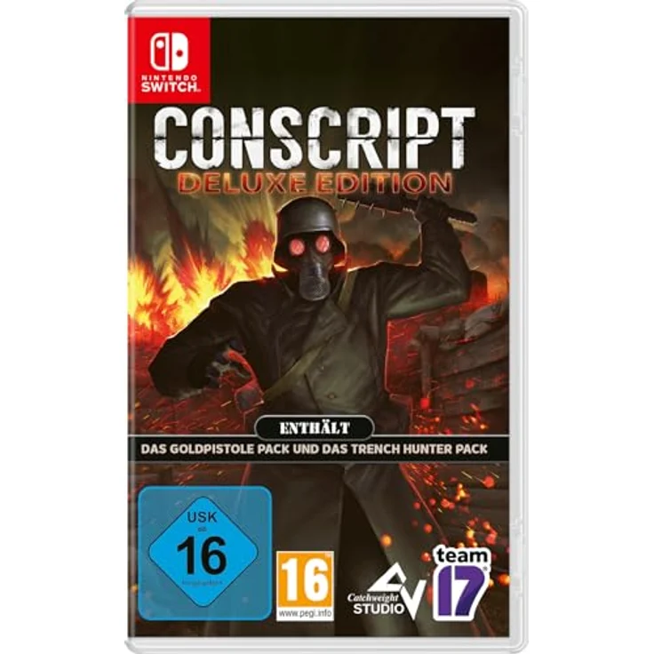 Astragon Conscript - Deluxe Edition [Nintendo Switch], Survival-Horror-Spiel im ersten Weltkrieg mit Goldpistole und Trench Hunter Packs - Preisvergleich – Bild 1