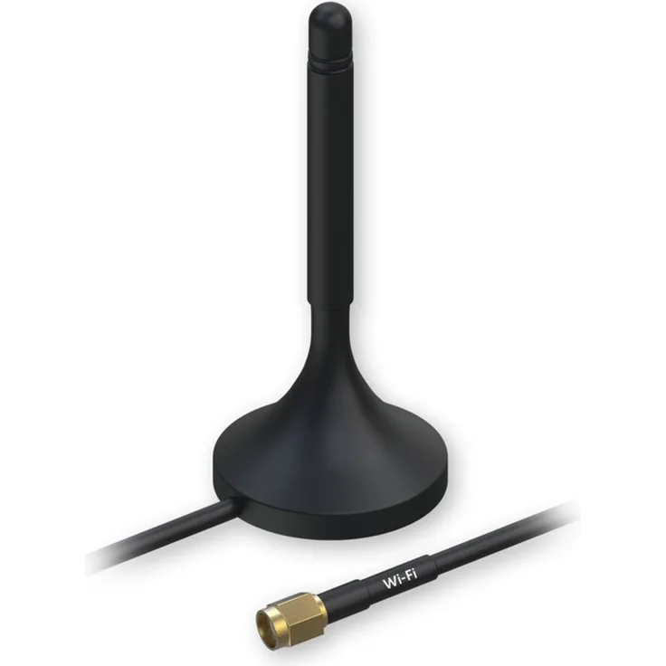 Teltonika PR1KRF30 WiFi WLAN Magnet Antenne SMA, schwarzer WLAN-Repeater mit hoher Reichweite