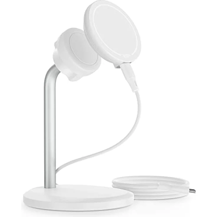 ESR HaloLock Shift Kabelloses Ladegerät, kompatibel mit MagSafe Ladestation, Magsafe Ladegerät, 2 Lademodi, abnehmbares Schnellladepad, für hüllenlose iPhone 14/13/12 Serie und magnetische Hüllen – Bild 1