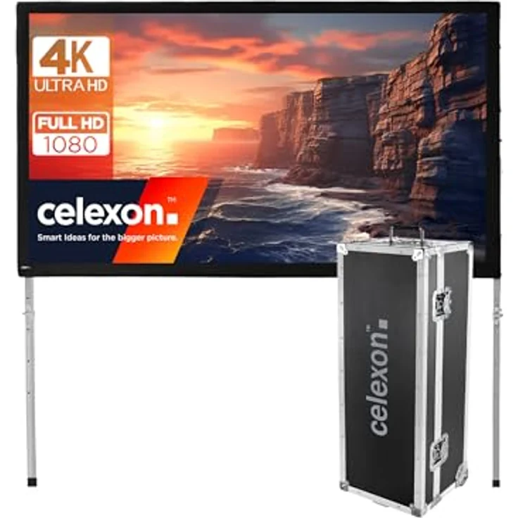 Celexon Faltrahmen Leinwand Mobil Expert 406 x 228cm, Frontprojektion – Bild 2