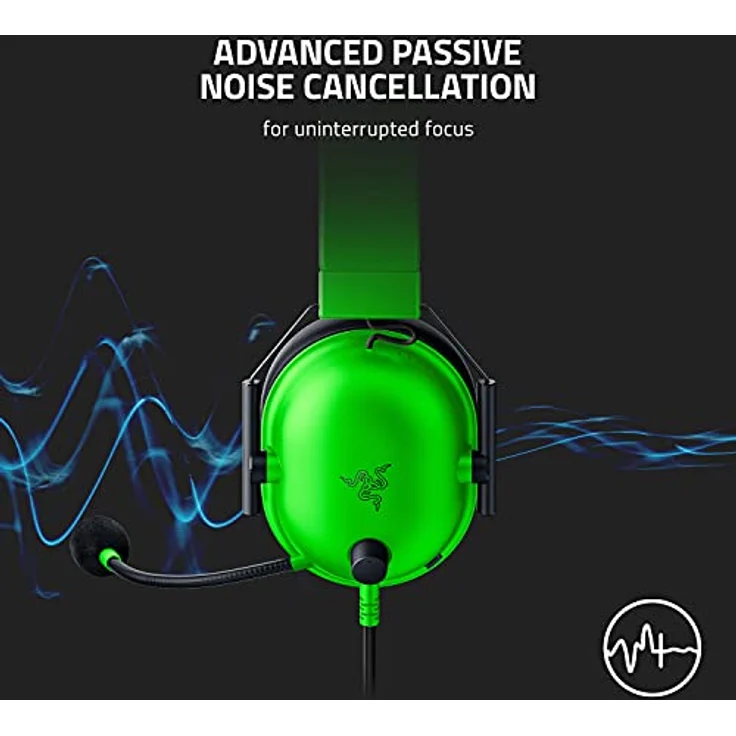 Razer BlackShark V2 X Gaming-Headset: 7.1 Surround Sound – 50 mm Treiber – Memory Foam Ohrpolster – für PC, PS5, PS4, Switch, Xbox One, Xbox Series X|S, Mobile – 3,5 mm Klinkenstecker – Grün – Bild 4
