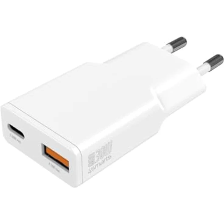 4smarts PDPlug 541125, Netzladegerät mit 2 USB-Outputs, Schnelllade-Funktion, GaN-Technologie – Bild 1