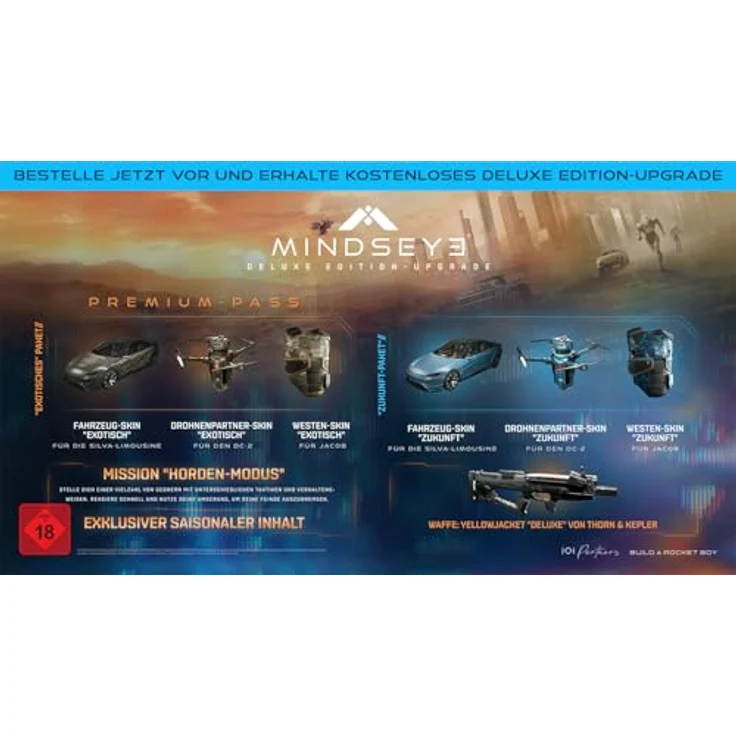 IOI Partners MindsEye (PlayStation 5), Action-Spiel mit neuronalen Implantat und Deluxe Edition Upgrade, inkl. Fahrzeug-Skin "Getarnt" für die Silva-Limousine – Bild 3
