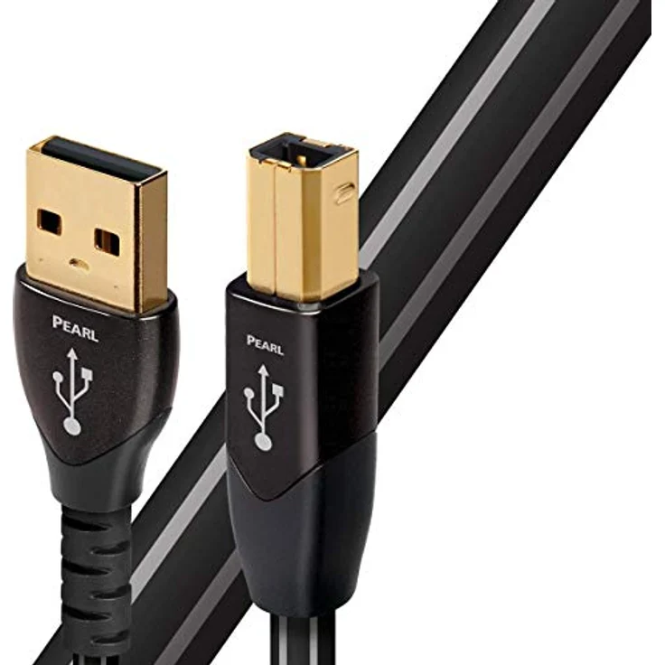 AudioQuest 0.75m Pearl USB A-B USB-Kabel 0,75 m USB B schwarz – Bild 2
