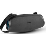 MEDION P61746 tragbarer Bluetooth Lautsprecher (Akku, Bass Boost, RGB Lichteffekte, IPX7 Wasserschutz & robust, integrierte Powerbank, 2X 15 W RMS) Anthrazit