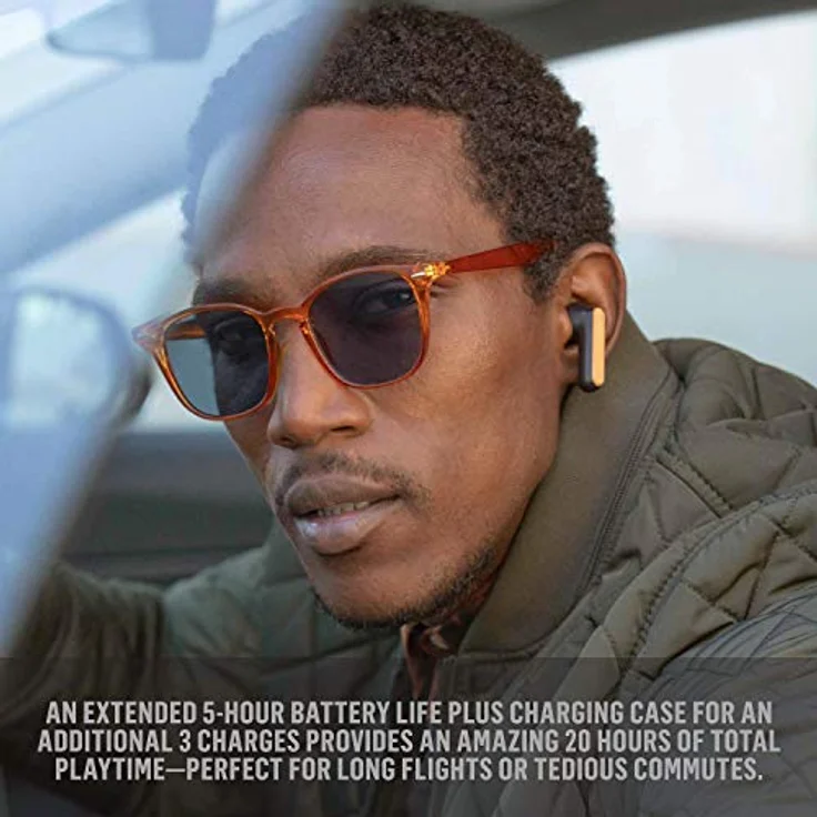 The House of Marley EM Redemption ANC SB Truly wireless In Ears I Komplett kabellose Kopfhörer mit Qualcomm Chip QCC5124 Bluetooth 5.0 IPX4 wasserdicht und hoher Tragekomfort – Bild 6