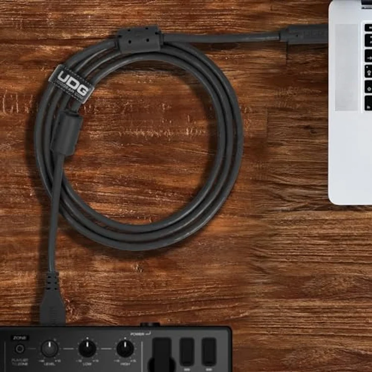 UDG Ultimate Cable USB 3.0 Type C-A, Hochgeschwindigkeits-Kabel 1.5m, Schwarz, mit vergoldeten Steckern und zwei Ferritfilter – Bild 5