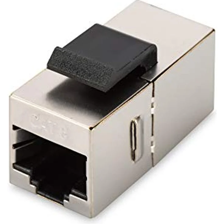 DIGITUS Keystone-Kupplung Cat-6 Geschirmt - 2X RJ45-Buchse - 250 MHz 1GBase-T Klasse-E - Metall-Gehäuse – Bild 1