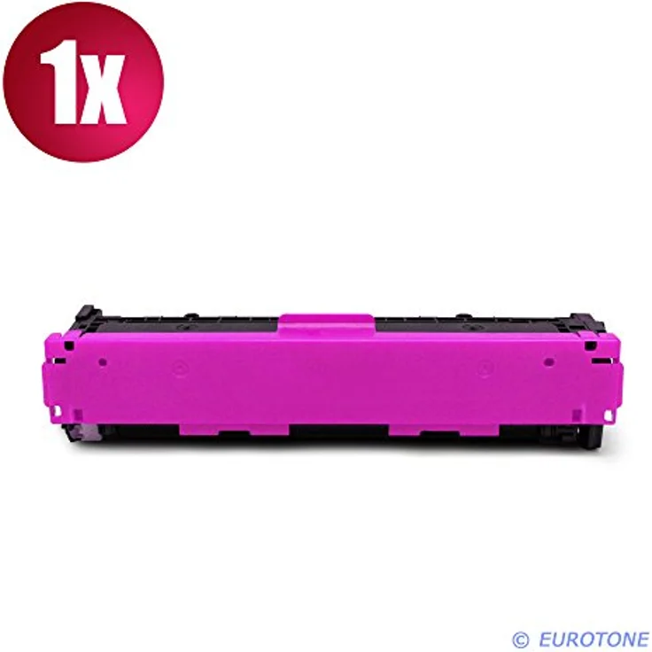 Eurotone Druckerpatronen Set für HP Color LaserJet, 4 Farben: 1x Schwarz, 1x Cyan, 1x Magenta, 1x Gelb, kompatibel mit CB540A CB541A CB542A CB543A 125A – Bild 5