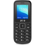 SPC Talk - Mobiltelefon einfach zu bedienen, 4,6-cm-Display (1,8 Zoll), großer 800-mAh-Akku, FM-Radio, Dual-SIM, Taschenlampe und Rückkamera, Schwarz