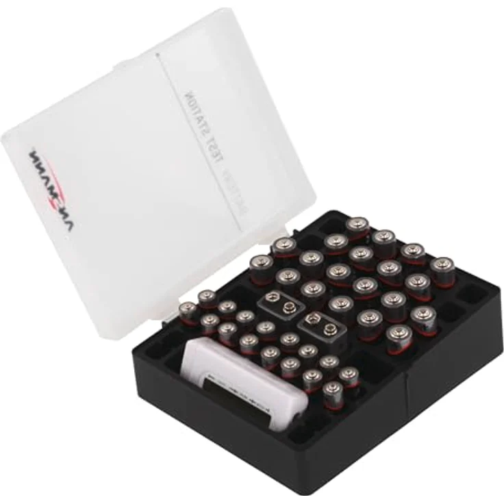 ANSMANN Batteriebox für AAA Micro, AA Mignon & 9V Block Akkus und Batterien - Praktische Akkubox zum Schutz & Transport für 48 Accus - Batterie Box & Akku Box zur Aufbewahrung – Bild 4