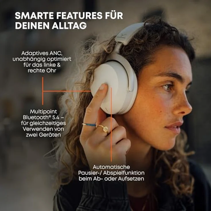 beyerdynamic AVENTHO 300 Over-Ear Wireless Kopfhörer mit ANC, Dolby Atmos und hoher Akkulaufzeit, schwarz – Bild 5